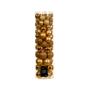 Confezione 80 palline oro 8 cm