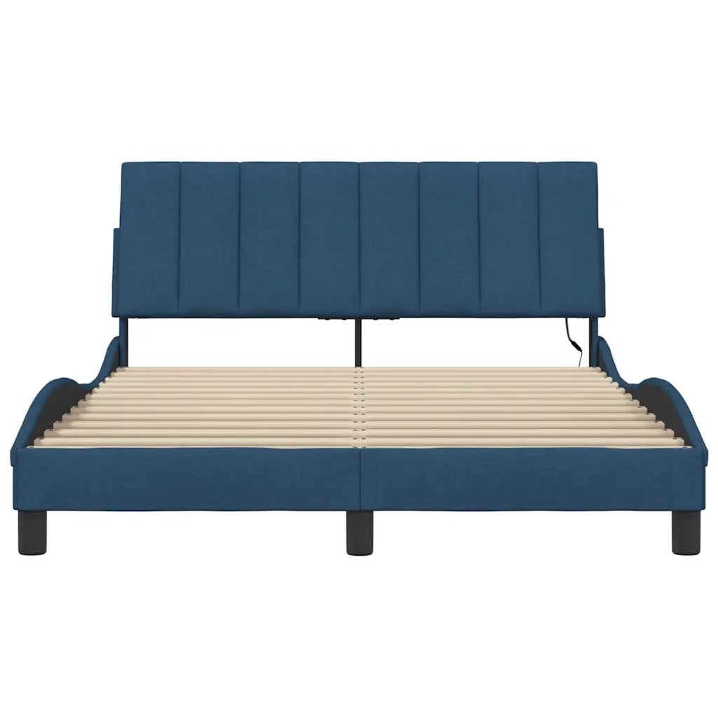 Giroletto senza Materasso Hanko Blu 140x190 cm in Tessuto