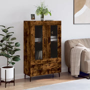 Credenza Rovere Fumo 69,5x31x115 cm in Legno Multistrato 828321