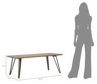 Tavolo Da Caffe' Rettangolare Arkansas Cm 120X60X45