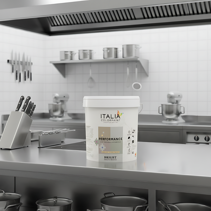 Performance bright smalto murale ecologico all acqua *** formato 10 lt, finitura satinata, confezione 1