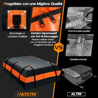 Borsa da Tetto per Auto, 600L PVC Box da Tetto Auto Universale Impermeabile, Sacca da Tetto di Vettura con Tappetino Antiscivolo, 10 Cinghie Rinforzate e 6 Ganci Porta (Modello 3)