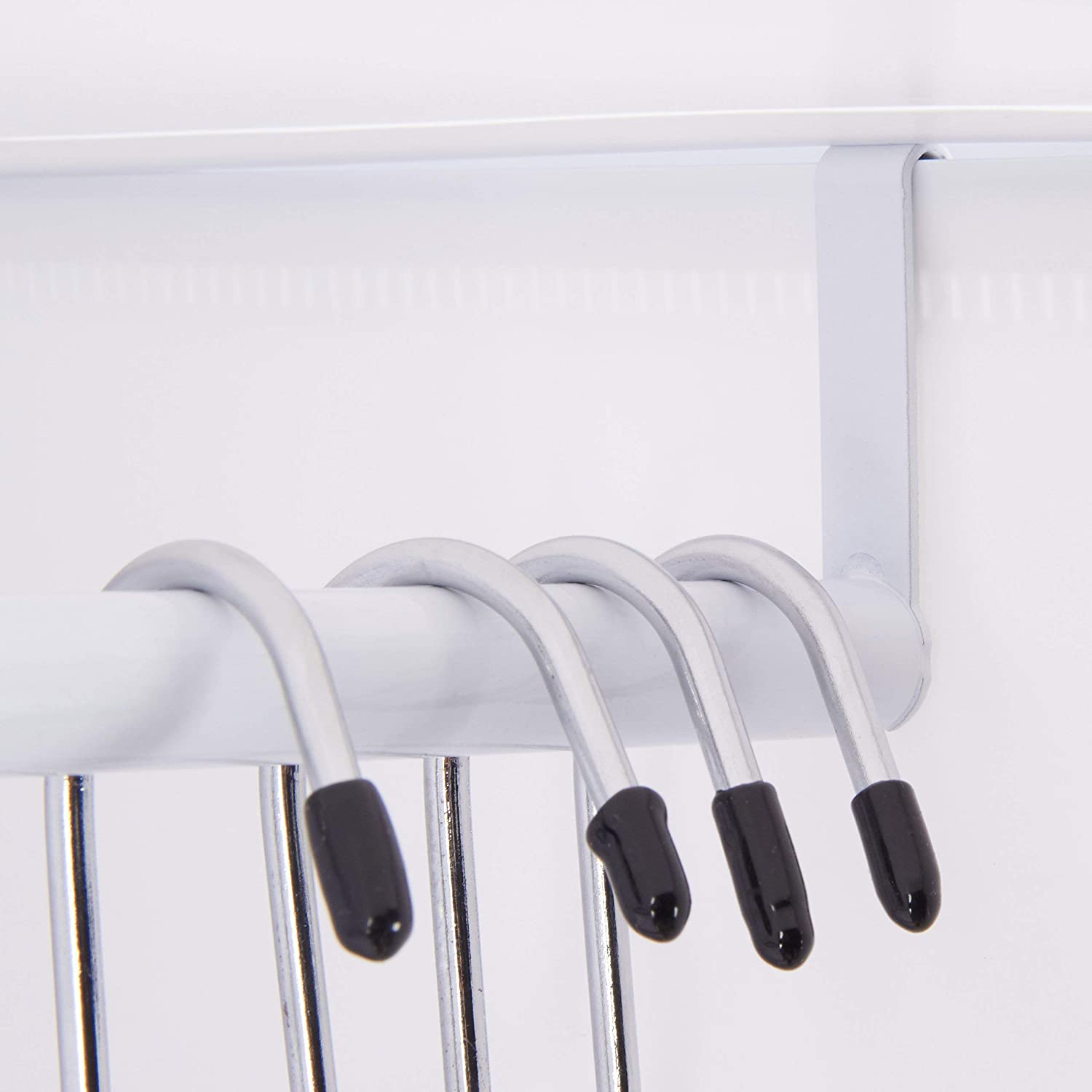 Mensola a cubo, contenitore per armadio, 11 scomparti, 2 aste in plastica bianca 13_0001262_2