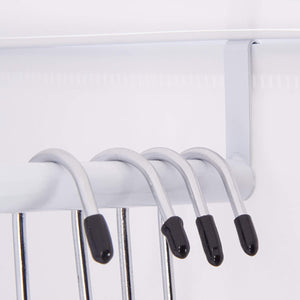 Mensola a cubo, contenitore per armadio, 11 scomparti, 2 aste in plastica bianca 13_0001262_2