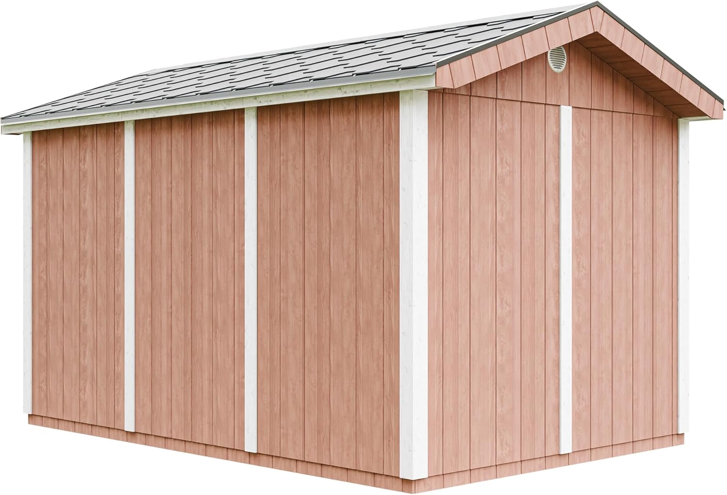 Casetta da giardino di qualit? premium 8,68 m² - H252x250x412 cm - Timbela M914-REDWOOD RED