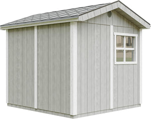 Casetta da giardino di qualit? premium 5,9 m² - H252x250x294 cm - Timbela M913A-TUNDRA GREY