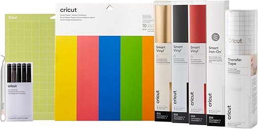 Cricut, pacchetto iniziale di materiali per Cricut Explore Maker 3 Craft Cratfing Open