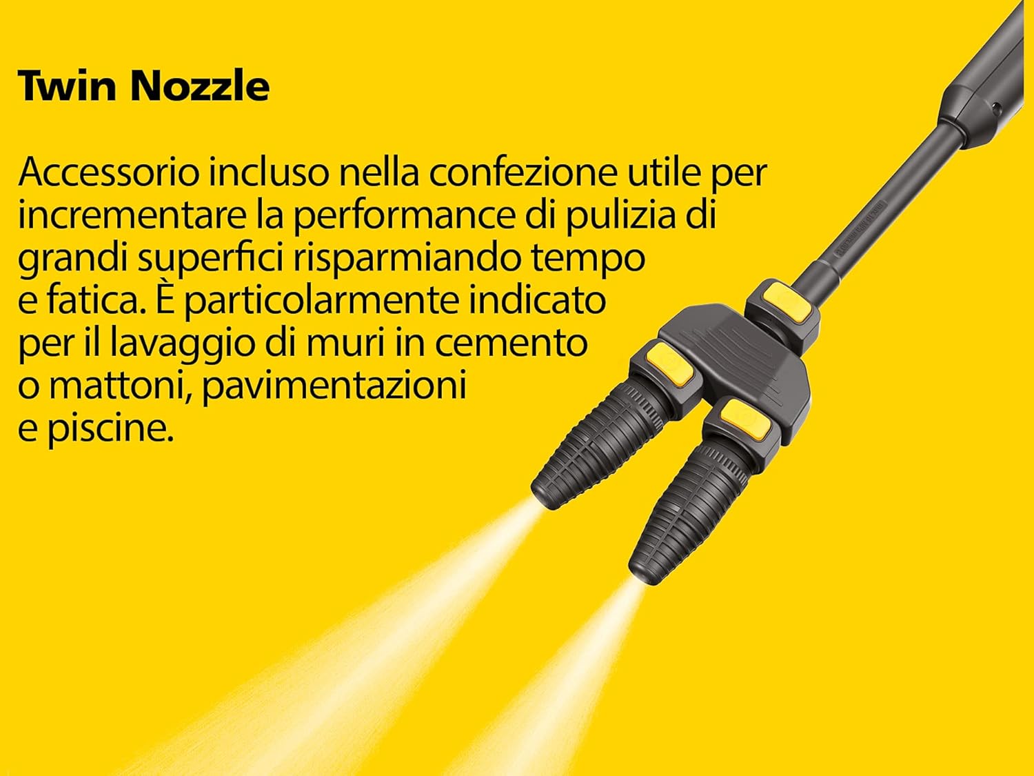 Idropulitrice ad Alta Pressione STANLEY SXPW25DTS  (2500W, Pressione 150 bar, Portata 810 l/h) con Doppia Pompa