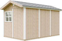 Casetta da giardino di qualit? premium 8,68 m² - H252x250x412 cm - Timbela M914-TERRA BROWN