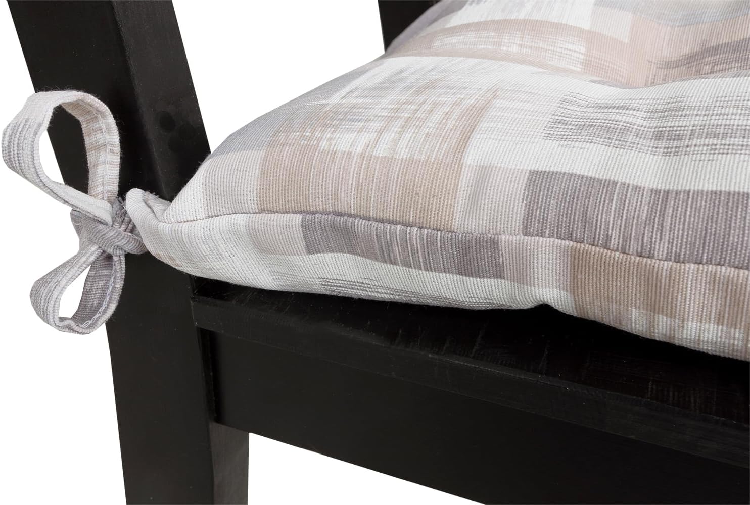 Set 4 Cuscini Sedia Shabby Chic Morbidi Imbottiti Ovatta Universali Coprisedie Cotone Lavabile