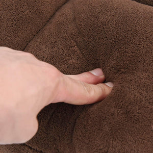 Sedia da Pavimento, Sedia Imbottita Regolabile in 14 Posizioni, Poltrona Salotto per Relax, Yoga, Lettura (Marrone)