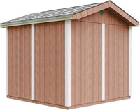 Casetta da giardino di qualit? premium 5,9 m² - H252x250x294 cm - Timbela M913-REDWOOD RED