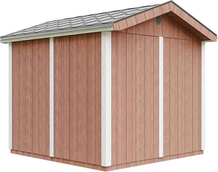 Casetta da giardino di qualit? premium 5,9 m² - H252x250x294 cm - Timbela M913-REDWOOD RED