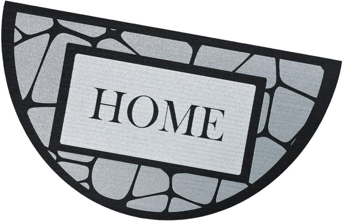 Zerbino Gomma Sostenibile 40X70 Antiscivolo Ingresso Interno Esterno Moderno Semiluna Dis.MA