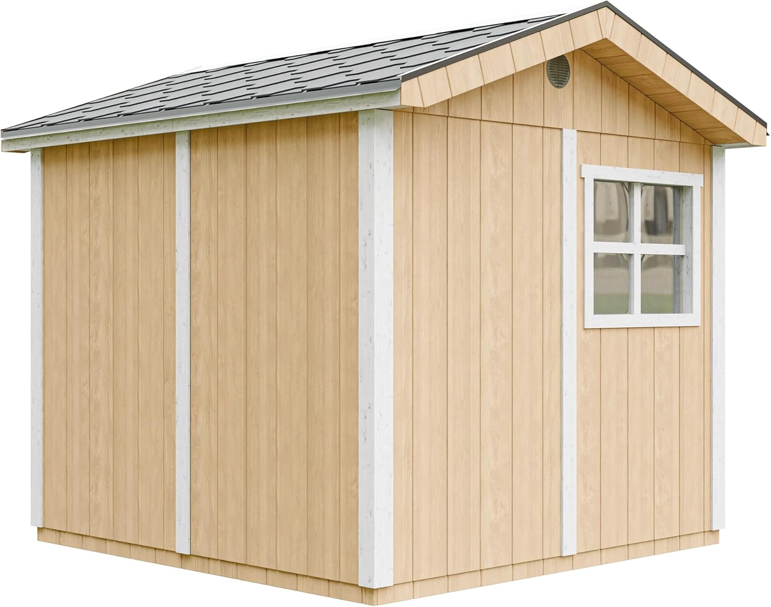 Casetta da giardino di qualit? premium 5,9 m² - H252x250x294 cm - Timbela M913A-HARVEST HONEY