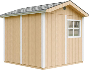 Casetta da giardino di qualit? premium 5,9 m² - H252x250x294 cm - Timbela M913A-HARVEST HONEY