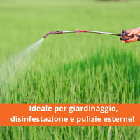 Pompa a Spalla Manuale 16L per Nebulizzazione e Irrorazione – Nebulizzatore a Pressione per Disinfestazione e Giardinaggio con Ugello in Ottone Regolabile