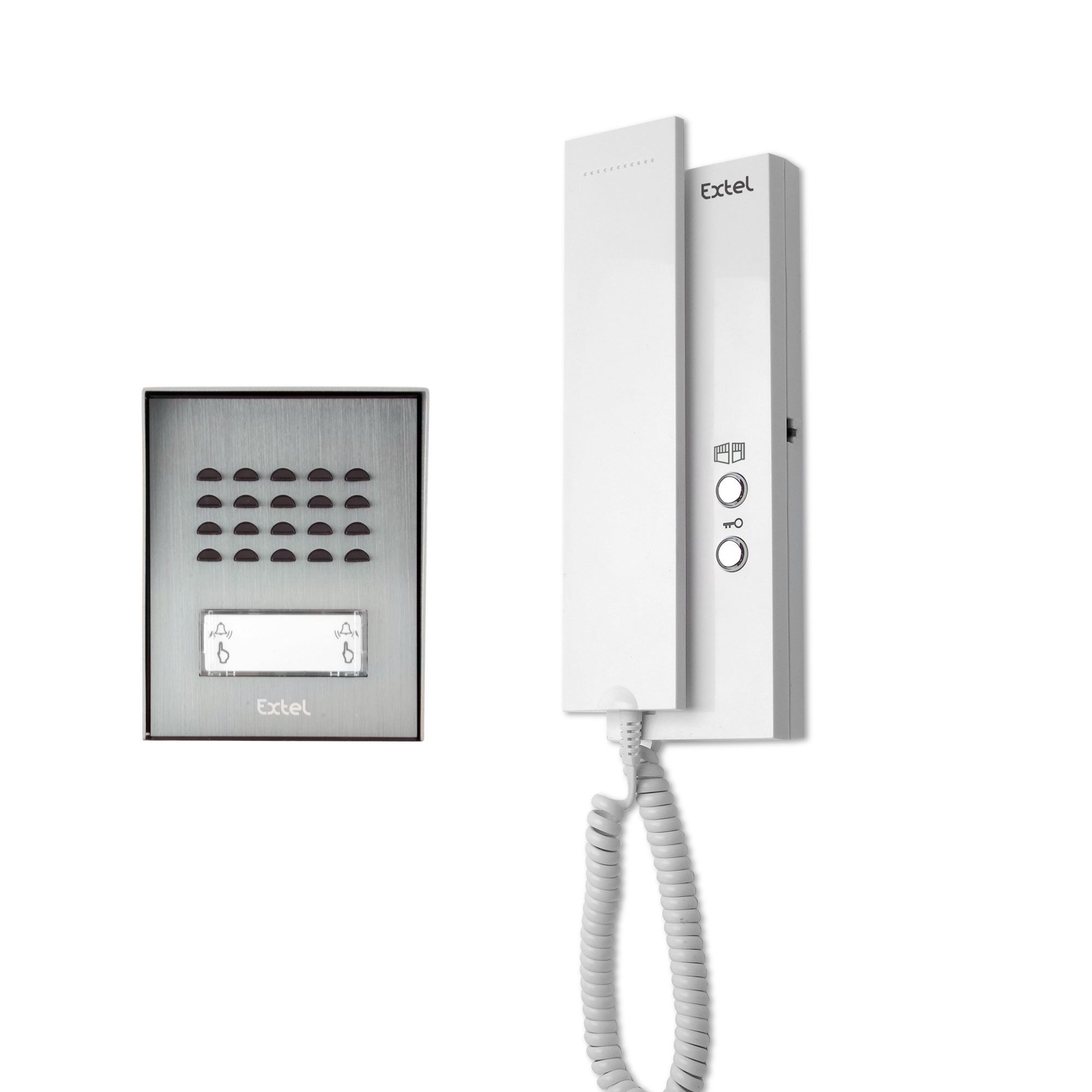 Easy Bus3 Kit citofonico con cornetta mono/bifamiliare - Extel