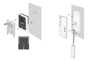 Easy Bus3 Kit citofonico con cornetta mono/bifamiliare - Extel