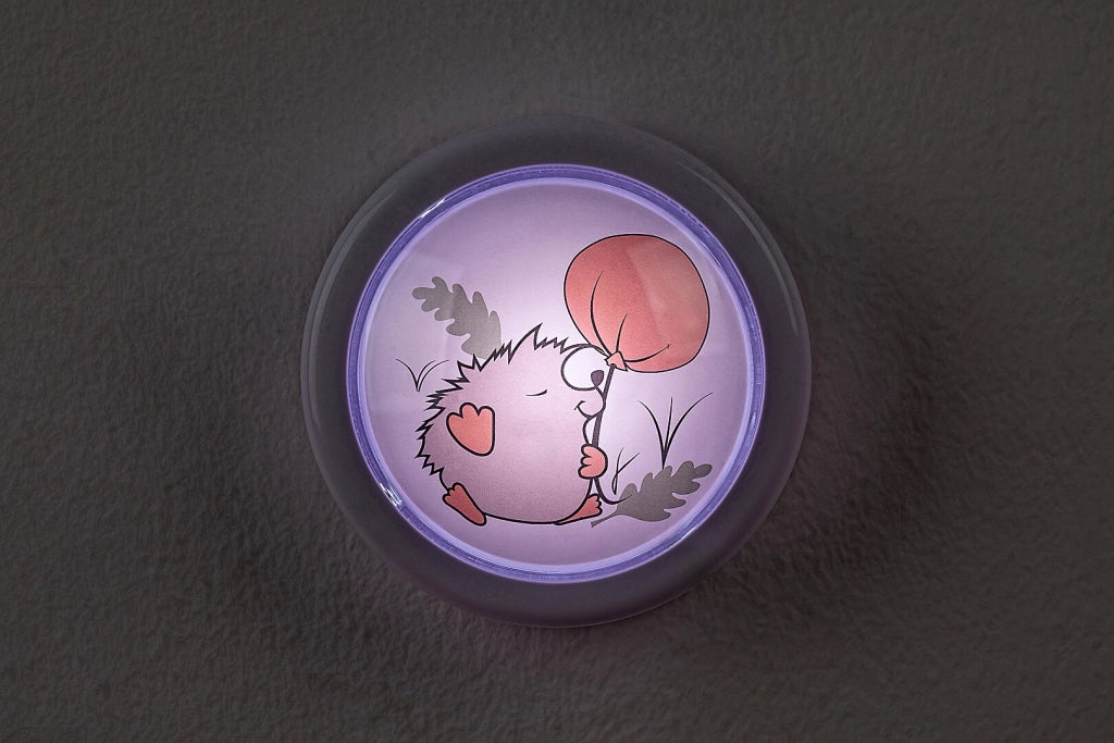 Applique notte bimbi tonda 10cm Riccio LED Hedgy Rabalux