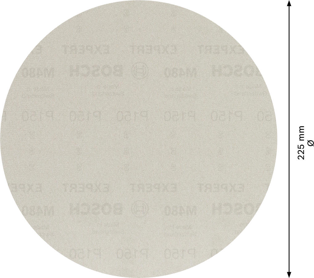 2608900710 - SET 25 FOGLI ABRASIVI BOSCH , D.225mm , P150
