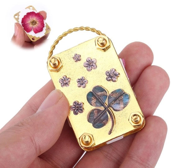Impastatrice Mini - Zinklegering - Inclusa 20 Fogli di Carta da Impastare - Set Compattabile - Portatile - Per Attività di Fai da Te e Artigianato - Impastatrice per Fiori
