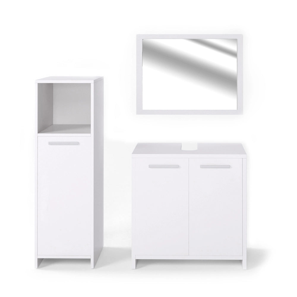 Vicco Set mobili bagno Bianco 3 parti