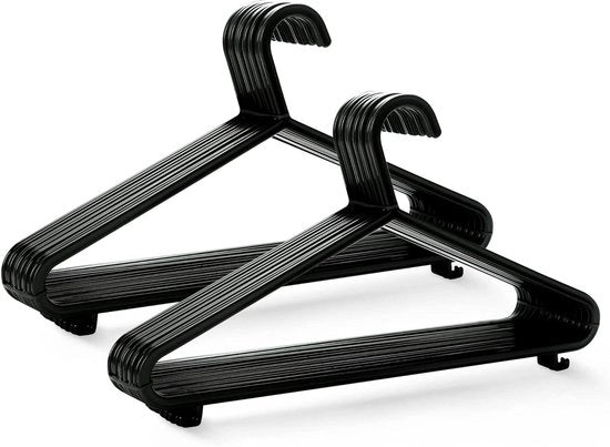 Hangers per Abito da Adulto in Plastica Resistenti - Con Manico e Lame - 375 cm Larghezza - 25 Unità