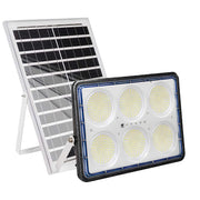 Proiettore Solare LED 19 W con Pannello Solare 20 W e Rilevamento Automatico Grigio Avizar
