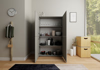 Credenza Alta 4 Ante 100x35x165 cm Elios Cashmere