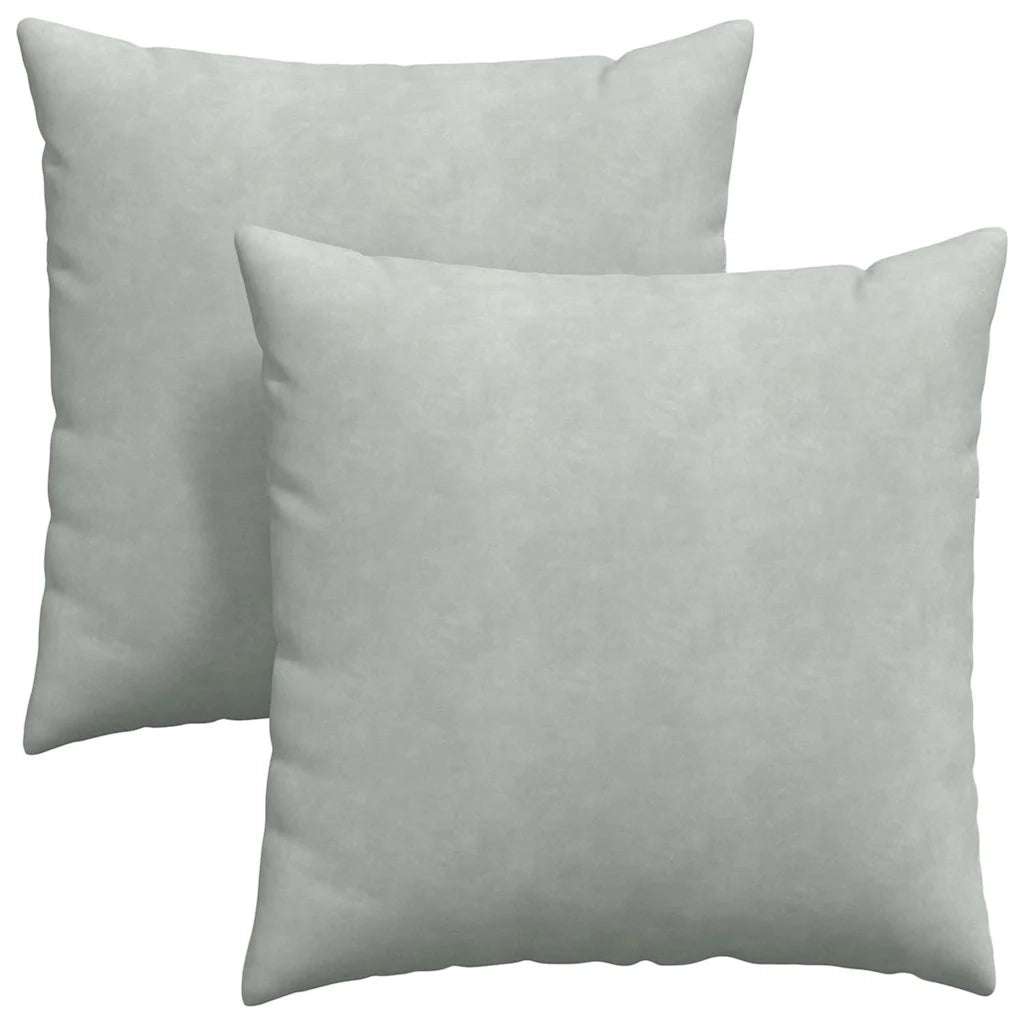 Cuscini da Divano 2 pcs Grigio chiaro 80 x 80 cm
