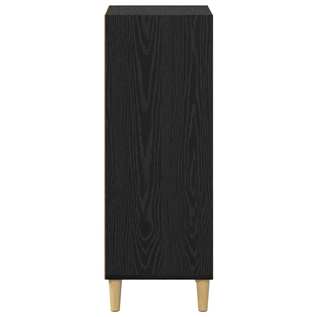 Credenza-Buffet-Armadio da cucina Rovere Nero 34,5 x 32,5 x 90 cm Legno multistrato