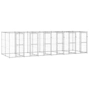 Recinto per animali da esterno per cani in acciaio zincato 14,52 m² 02_0000407