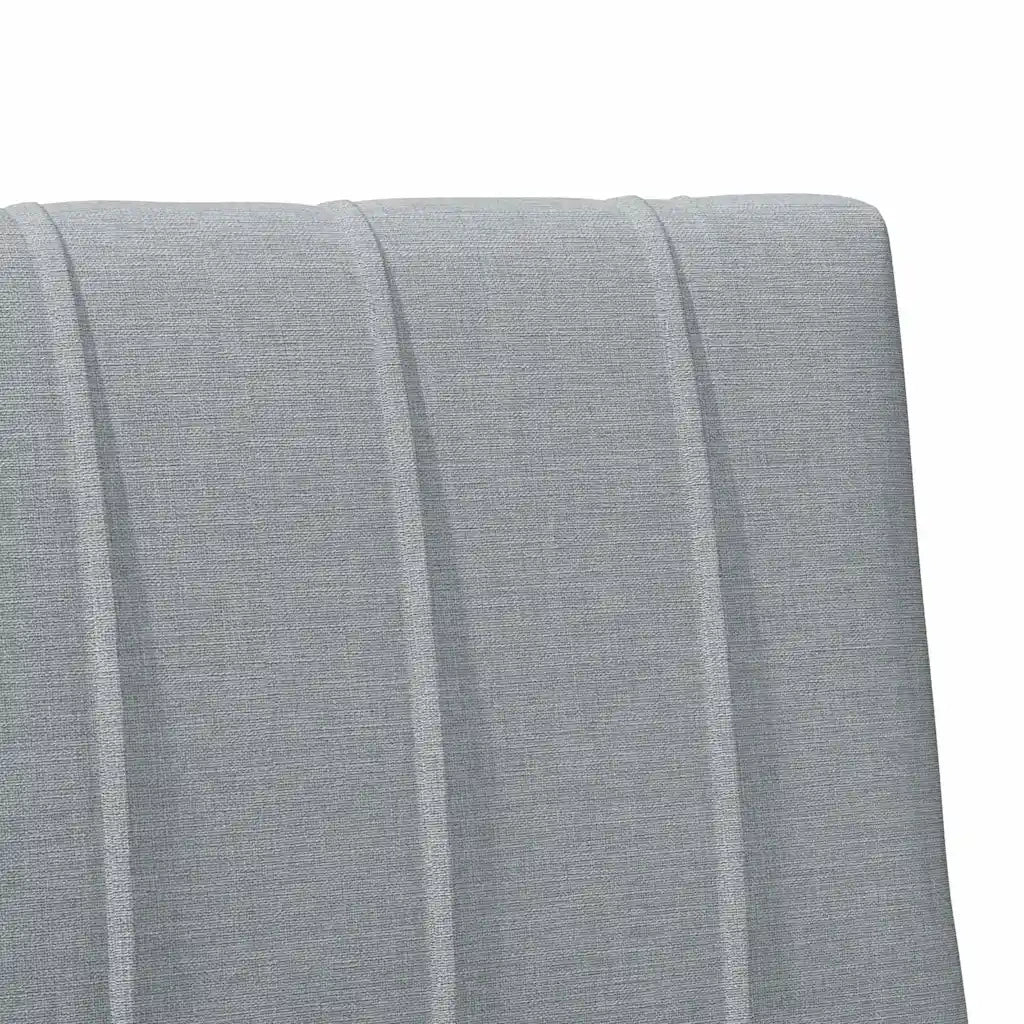 Testiera imbottita Grigio chiaro 80 cm Pino massello