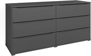 Cassettiera per camera da letto Ruben, Antracite, 48 x 77.6 cm, per riporre abiti e oggetti di uso quotidiano