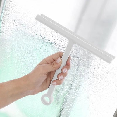Tergivetro doccia bianco in plastica antigraffio con ventosa Spring