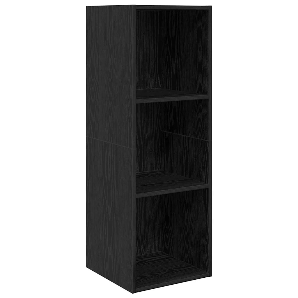 Set mobile TV 3 pz Rovere Nero Legno ingegnerizzato 3393130