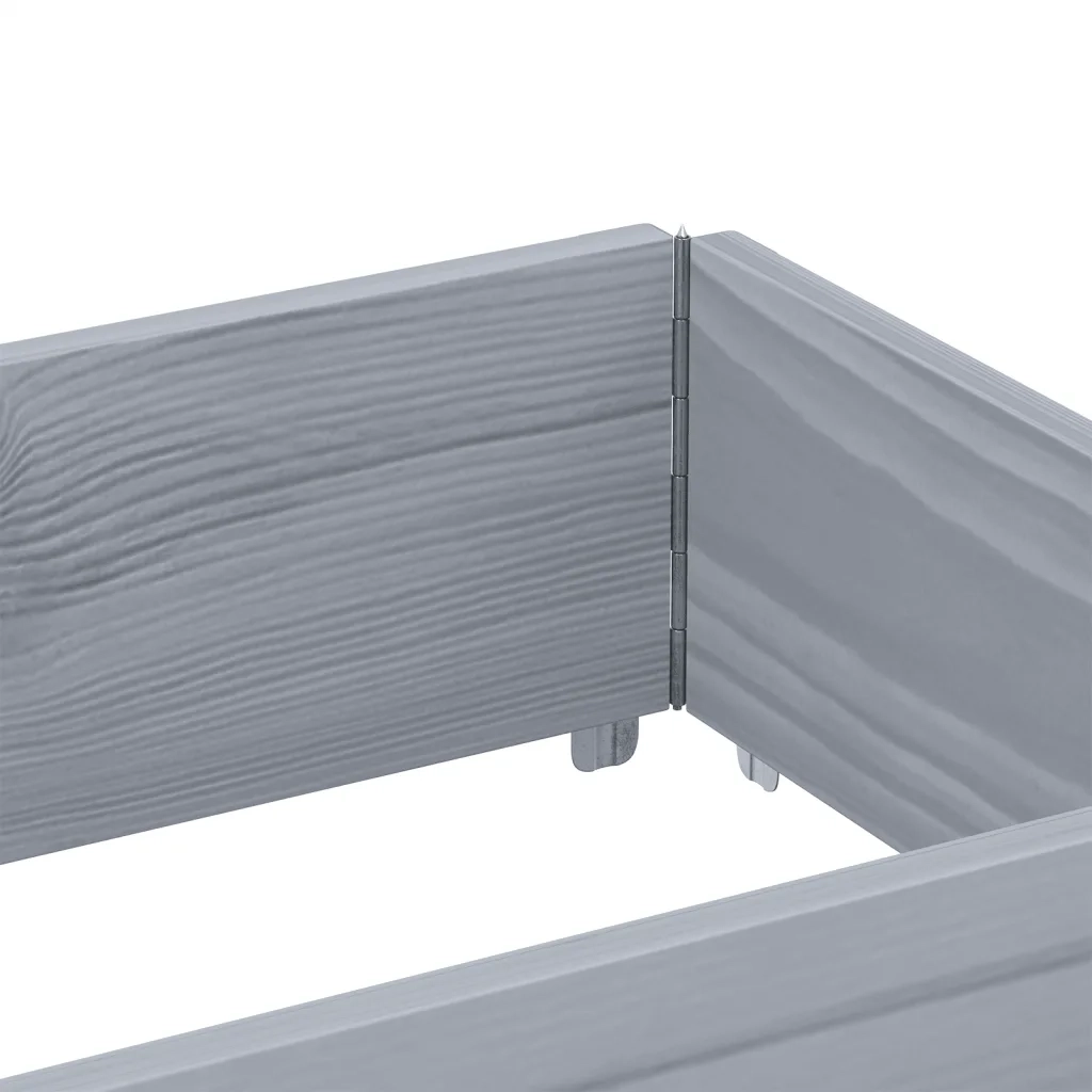 Fioriera da Giardino Grigia 150x50 cm Legno Massello di Pino 3295405