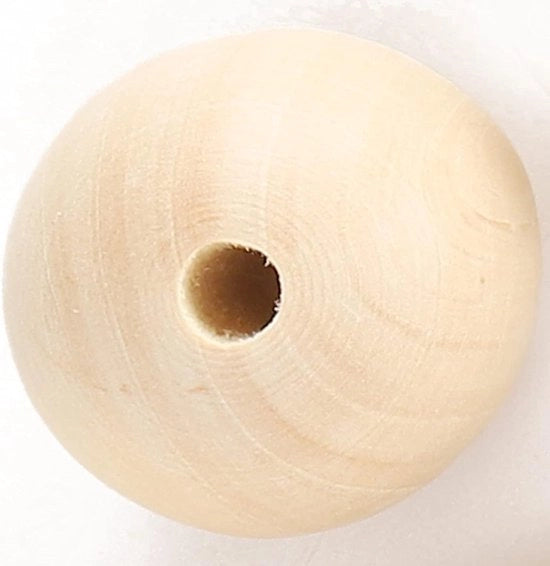 30 pezzi di corone in legno 40 mm corone rotonde hanger per pallina corone per pallina perforata per DIY gioielli manufatti bracciali collane decorazioni realizzare