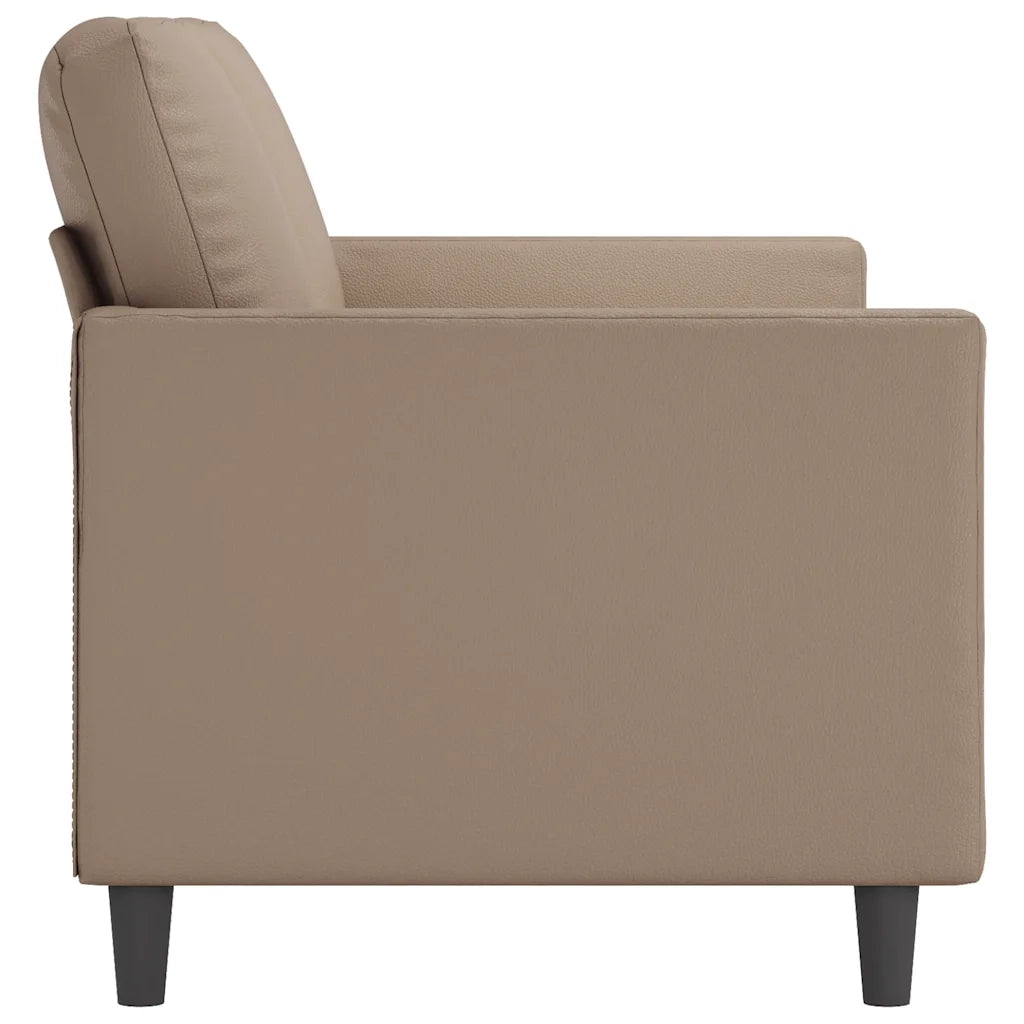 vidaXL Divano a 2 Posti Cappuccino 140 cm in Similpelle