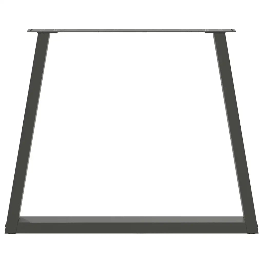 Gambe per tavolo da pranzo a forma di V 2 pz Antracite 80x(72-73,3) cm Acciaio 4012574