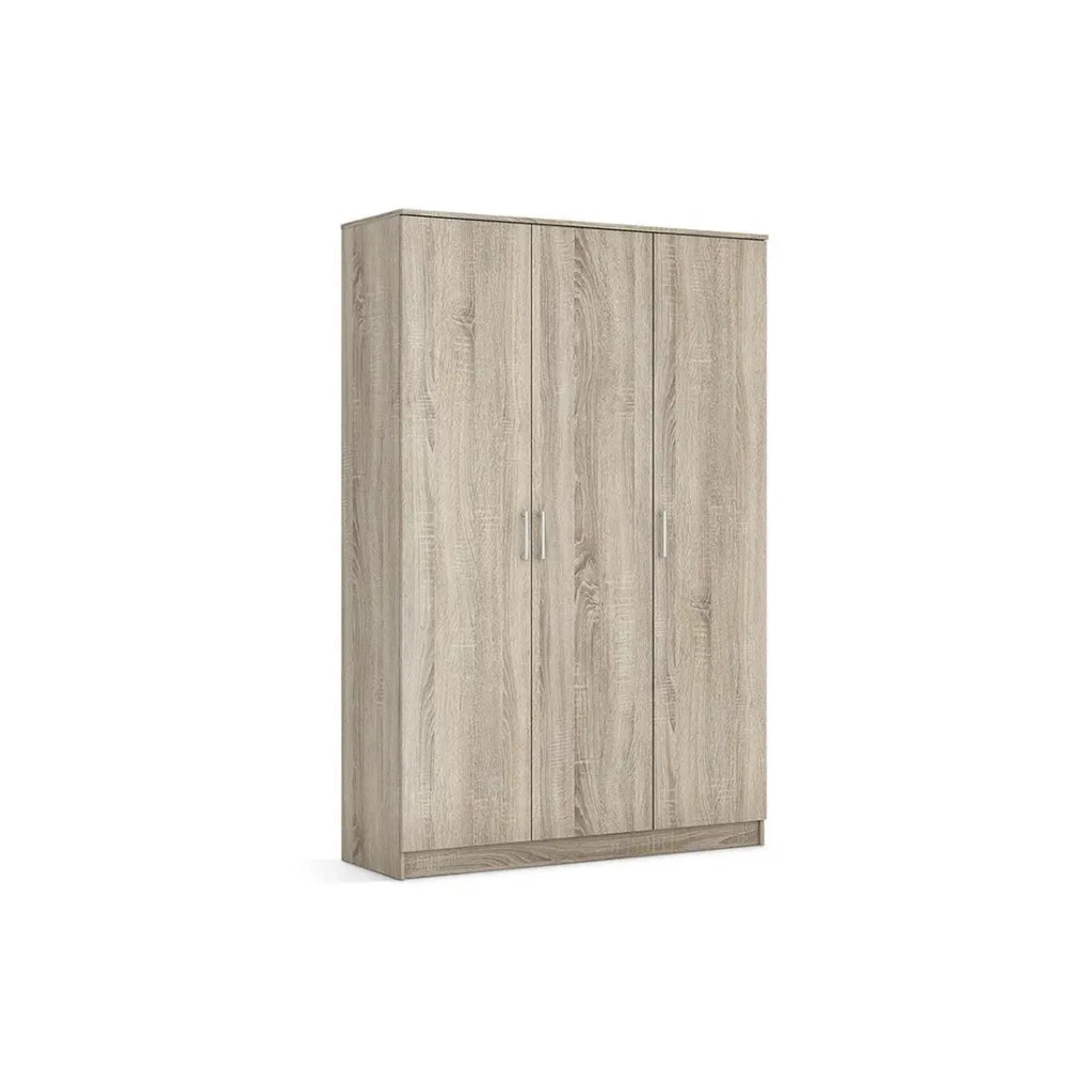 Armadio a 3 ante REY colore rovere sonoma – 120 x 180 x 50 cm