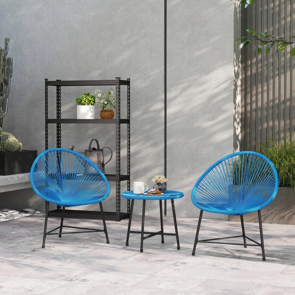 Set Divano 2 Posti Tavolino ¨C Zephmum ¨C Resina Grigio Vetro