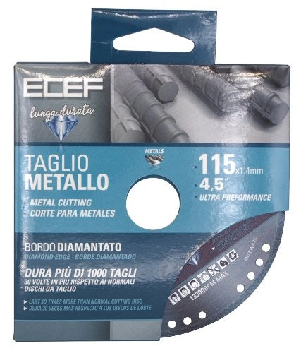 DISCO DIAMANTATO PER FERRO Ø 115 mm - ECEF