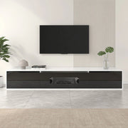 Cassettiera per TV bianca in truciolare; lunghezza 180 cm