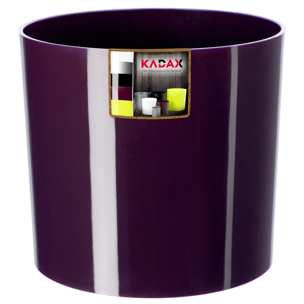 Vaso da fiori rotondo KADAX in plastica, 13,5 cm, viola