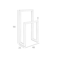 Comodino in legno di pino