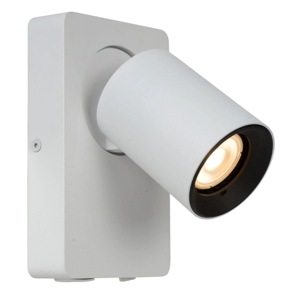 Applique Lucide Nigel GU10 5W 3000K LED bianco/nero