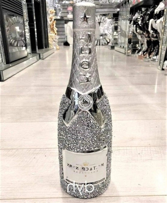Decorazione interiore con diamante schiacciato e glitter, statuetta di cuore, ornamento per tavolo