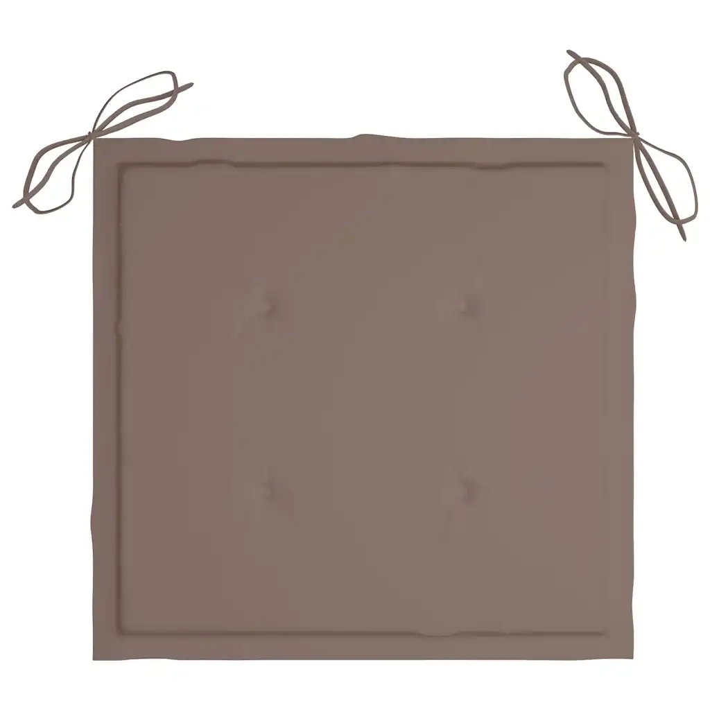 Sedie da Giardino con Cuscini 4 pz in Legno Massello di Teak 3078562